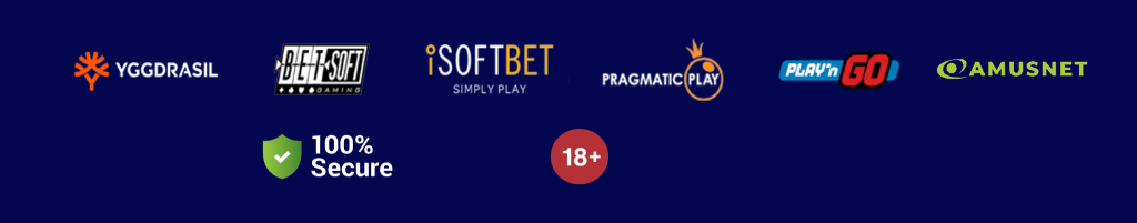 Azur Casino game providers — Yggdrasil, Betsoft, iSoftBet, Pragmatic Play, Play'n GO, Amusnet — 100% Secure, 18+